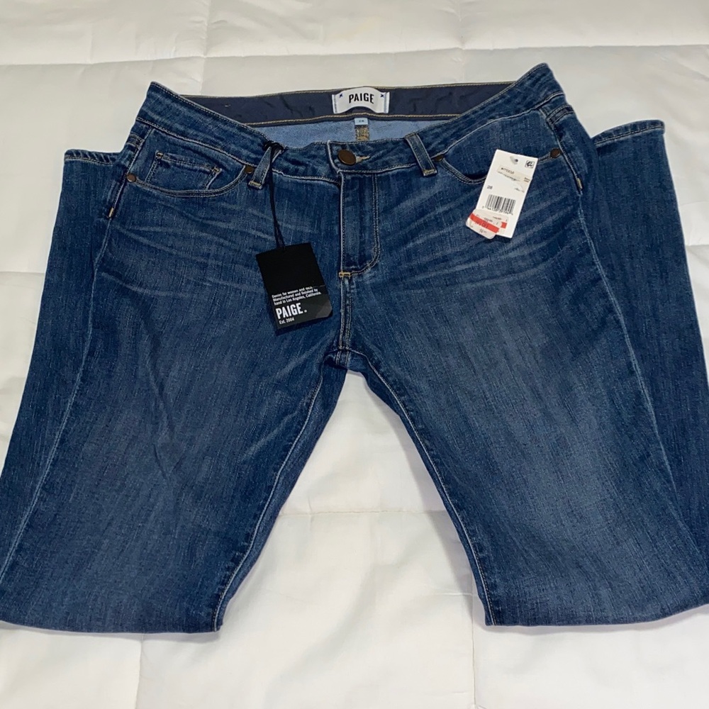 PAIGE Women’s Dark Blue Denim Jeans